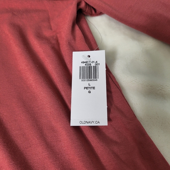 Old Navy Luxe Long Sleeve Top in Dusty Rose. Size Large Petite - Picture 5 of 10